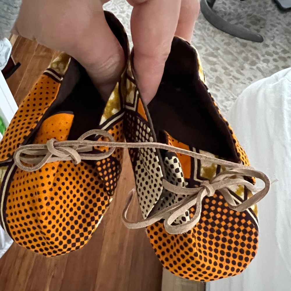 Shoes for infant -Handmade African Print